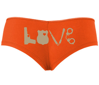 Police Love - Orange Boyshort