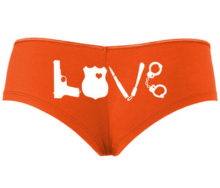 Police Love - Orange Boyshort