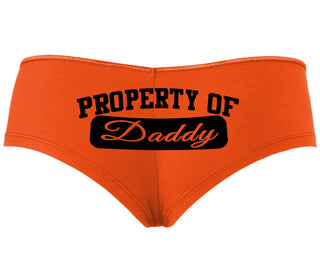 Property Of Daddy - Athletic Look - Orange Boyshort