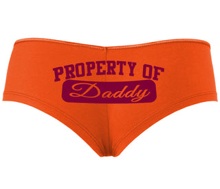 Property Of Daddy - Athletic Look - Orange Boyshort