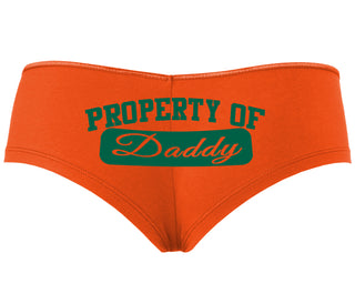 Property Of Daddy - Athletic Look - Orange Boyshort