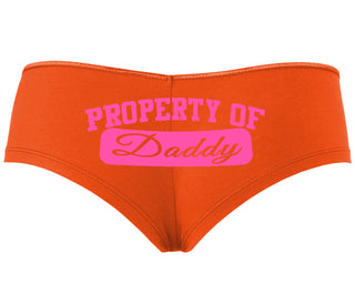 Property Of Daddy - Athletic Look - Orange Boyshort