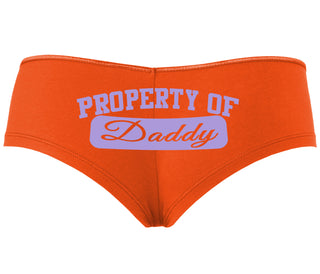 Property Of Daddy - Athletic Look - Orange Boyshort
