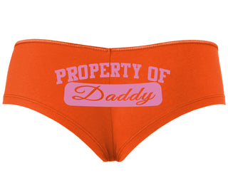 Property Of Daddy - Athletic Look - Orange Boyshort