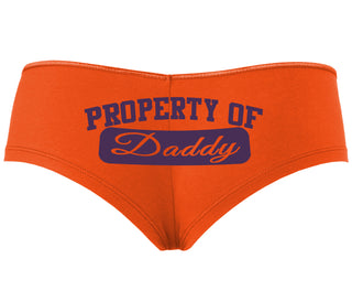 Property Of Daddy - Athletic Look - Orange Boyshort
