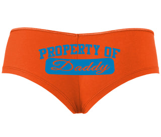 Property Of Daddy - Athletic Look - Orange Boyshort