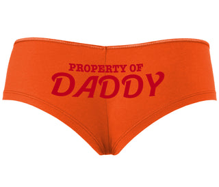 Property Of Daddy - Orange Boyshort