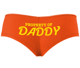 Property Of Daddy - Orange Boyshort