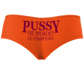Pussy The Breakfast Of Champions - Orange Boyshort