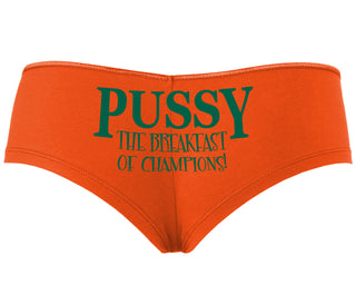 Pussy The Breakfast Of Champions - Orange Boyshort
