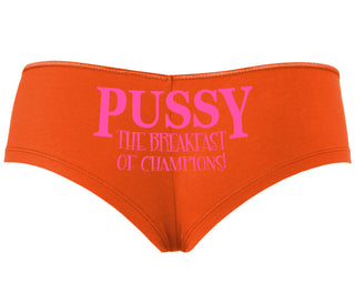 Pussy The Breakfast Of Champions - Orange Boyshort