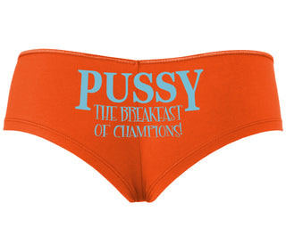 Pussy The Breakfast Of Champions - Orange Boyshort
