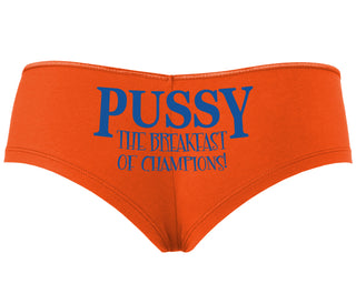 Pussy The Breakfast Of Champions - Orange Boyshort