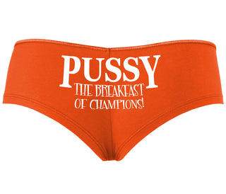 Pussy The Breakfast Of Champions - Orange Boyshort