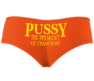 Pussy The Breakfast Of Champions - Orange Boyshort