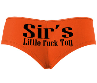 Sir's Little Fuck Toy - Orange Boyshort