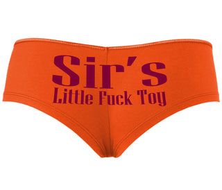 Sir's Little Fuck Toy - Orange Boyshort