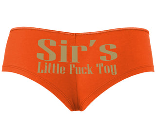 Sir's Little Fuck Toy - Orange Boyshort