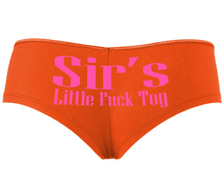 Sir's Little Fuck Toy - Orange Boyshort