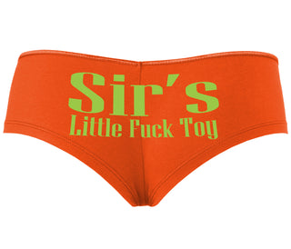 Sir's Little Fuck Toy - Orange Boyshort