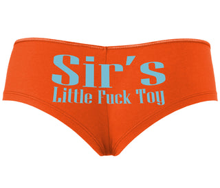 Sir's Little Fuck Toy - Orange Boyshort
