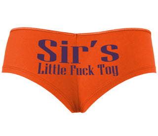 Sir's Little Fuck Toy - Orange Boyshort