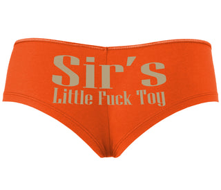 Sir's Little Fuck Toy - Orange Boyshort