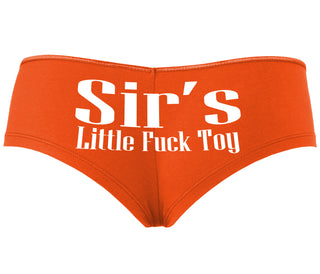 Sir's Little Fuck Toy - Orange Boyshort
