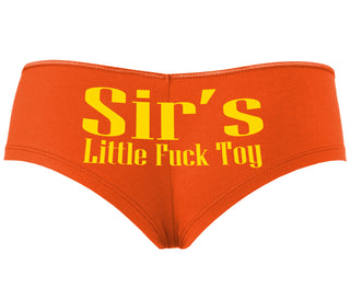 Sir's Little Fuck Toy - Orange Boyshort