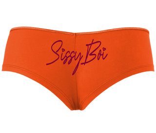 Sissy Boi - Orange Boyshort