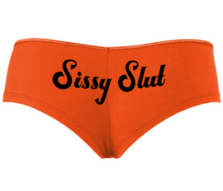 Sissy Slut - Orange Boyshort