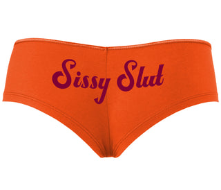 Sissy Slut - Orange Boyshort