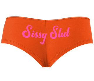 Sissy Slut - Orange Boyshort