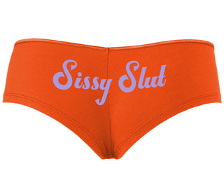 Sissy Slut - Orange Boyshort