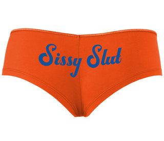 Sissy Slut - Orange Boyshort