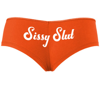 Sissy Slut - Orange Boyshort