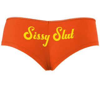 Sissy Slut - Orange Boyshort