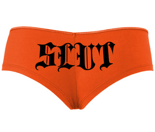 Slut - Goth Look - Orange Boyshort