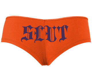 Slut - Goth Look - Orange Boyshort