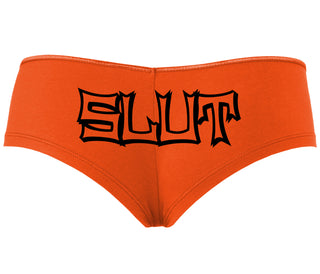 Slut - Orange Boyshort