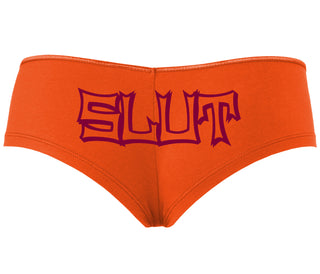 Slut - Orange Boyshort