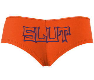 Slut - Orange Boyshort