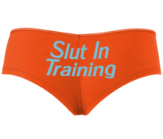 Slut In Training - Orange Boyshort