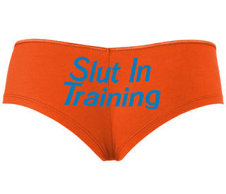 Slut In Training - Orange Boyshort