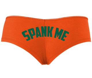 Spank Me - Bold Design - Orange Boyshort