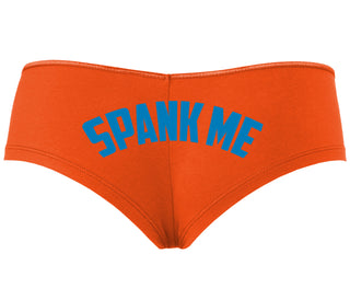 Spank Me - Bold Design - Orange Boyshort