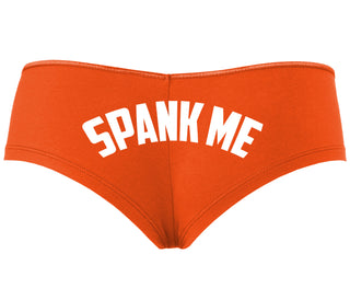 Spank Me - Bold Design - Orange Boyshort
