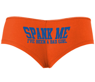 Spank Me I've Been A Bad Girl - Orange Boyshort
