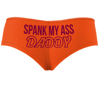 Spank My Ass Daddy - Orange Boyshort