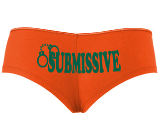 Submissive - Cuff Logo - Orange Boyshort